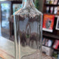 Clear Owens Glass Apothecary Bottle Flat Bellied
