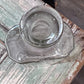 Clear Owens Glass Apothecary Bottle Flat Bellied