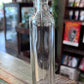 Clear Owens Glass Apothecary Bottle Flat Bellied