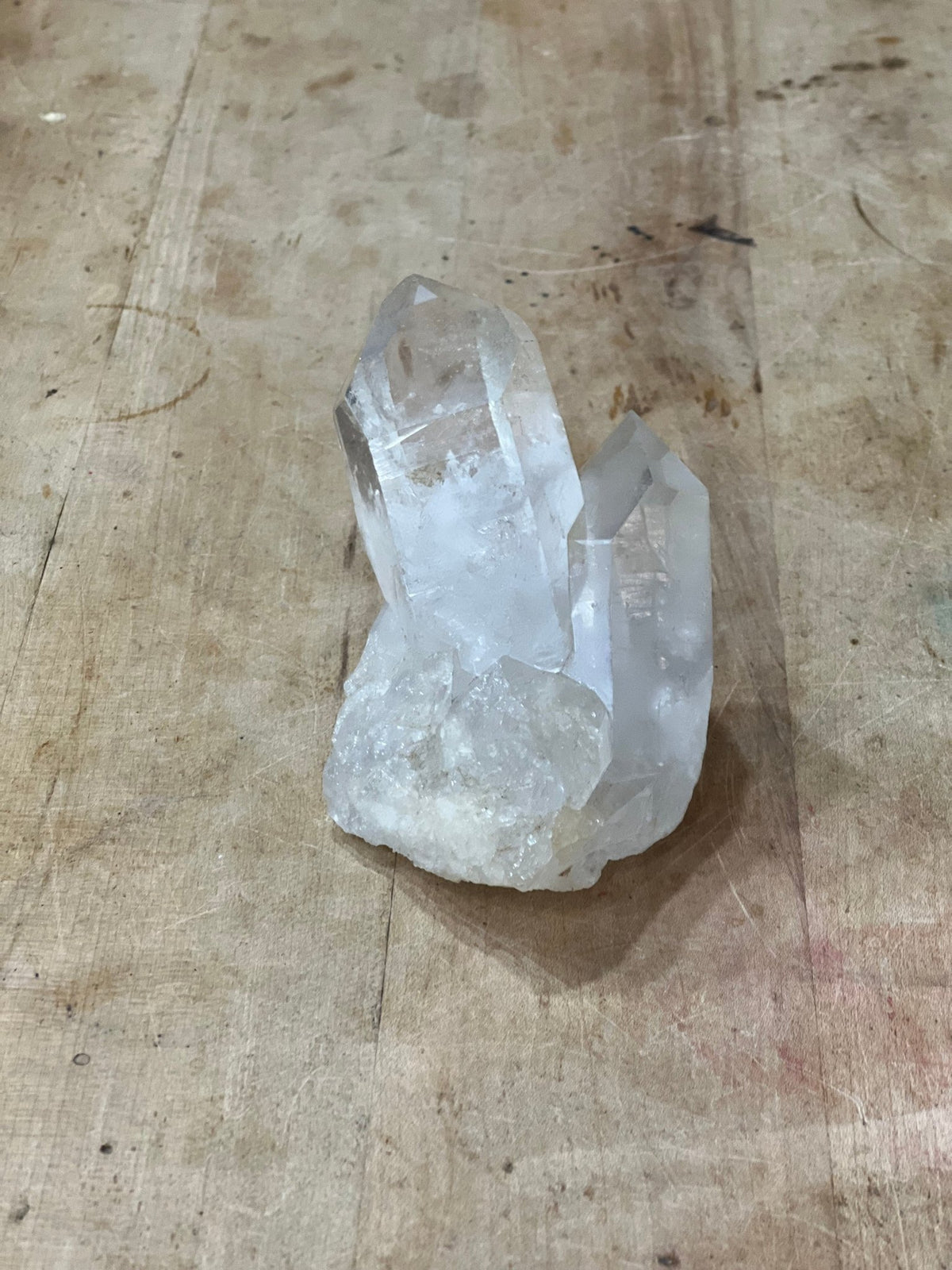 Clear Quartz Crystal Cluster - Natural 1 lb Raw Specimen, 4.25"home decor