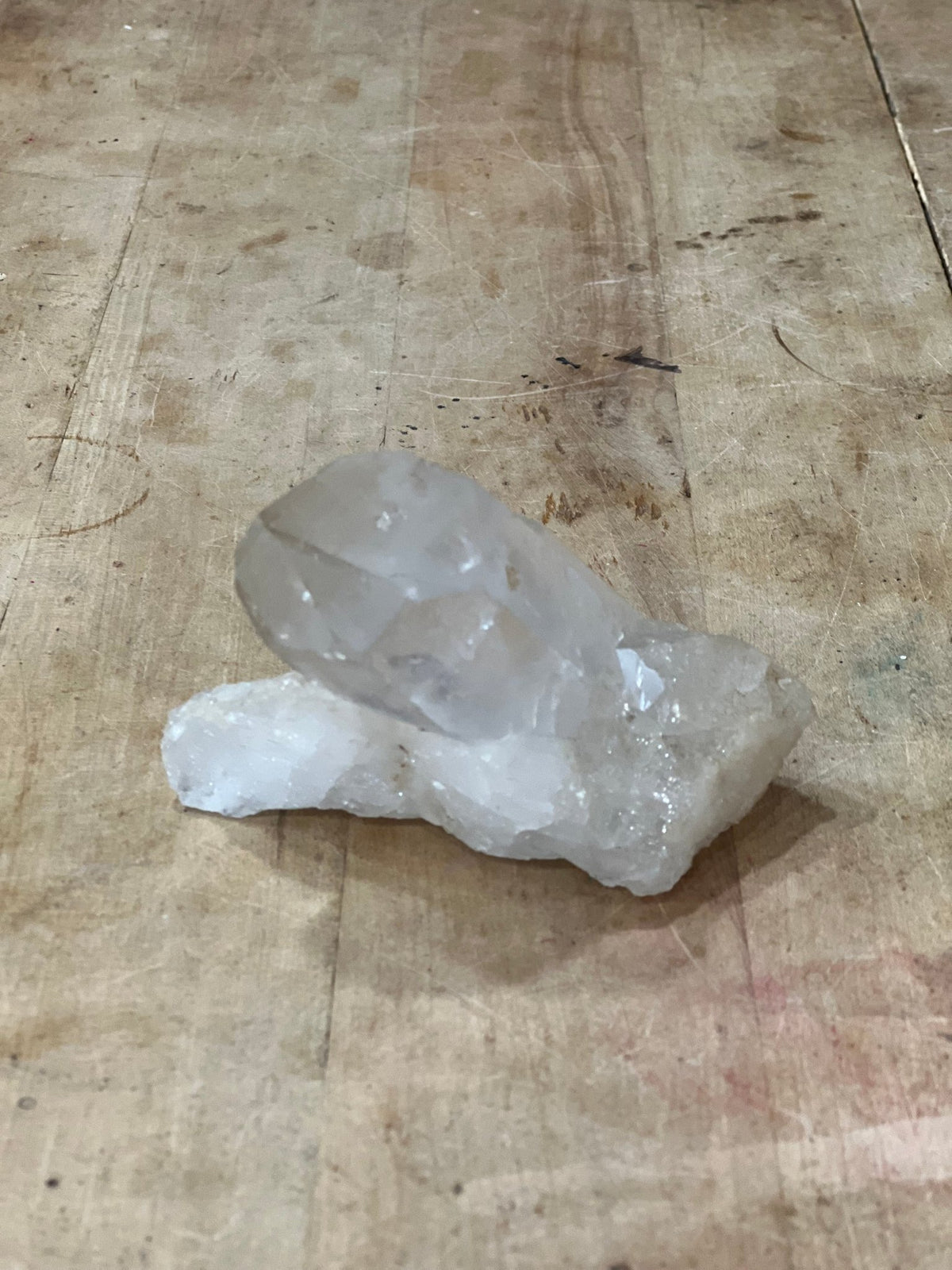 Clear Quartz Crystal Cluster - Natural 1 lb Raw Specimen, 4.25"home decor