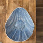 Coastal Ceramic Bowl with Clam Shell Decor 