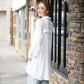 ComfyLuxe Oversized Long Sleeve Shirt White