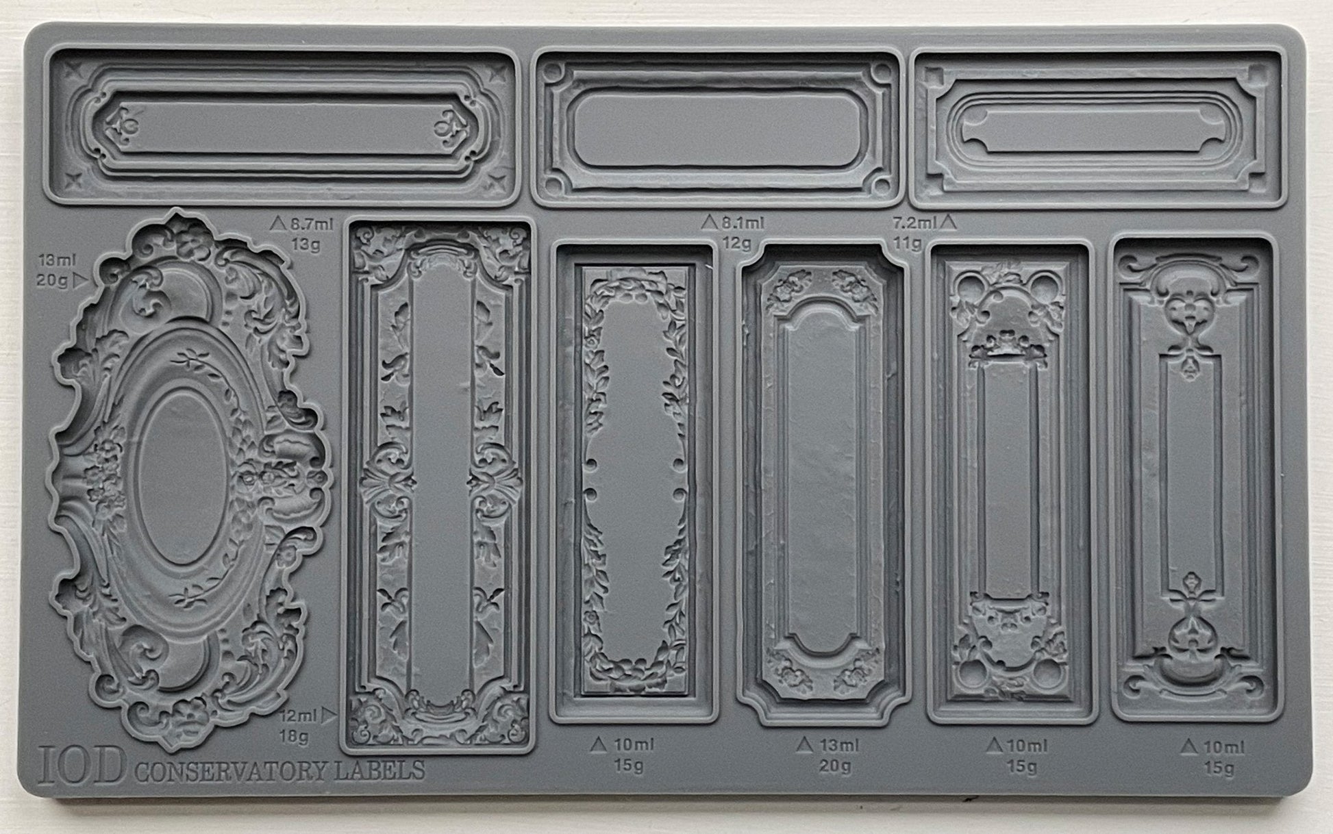 Conservatory Labels 6X10 IOD Mould