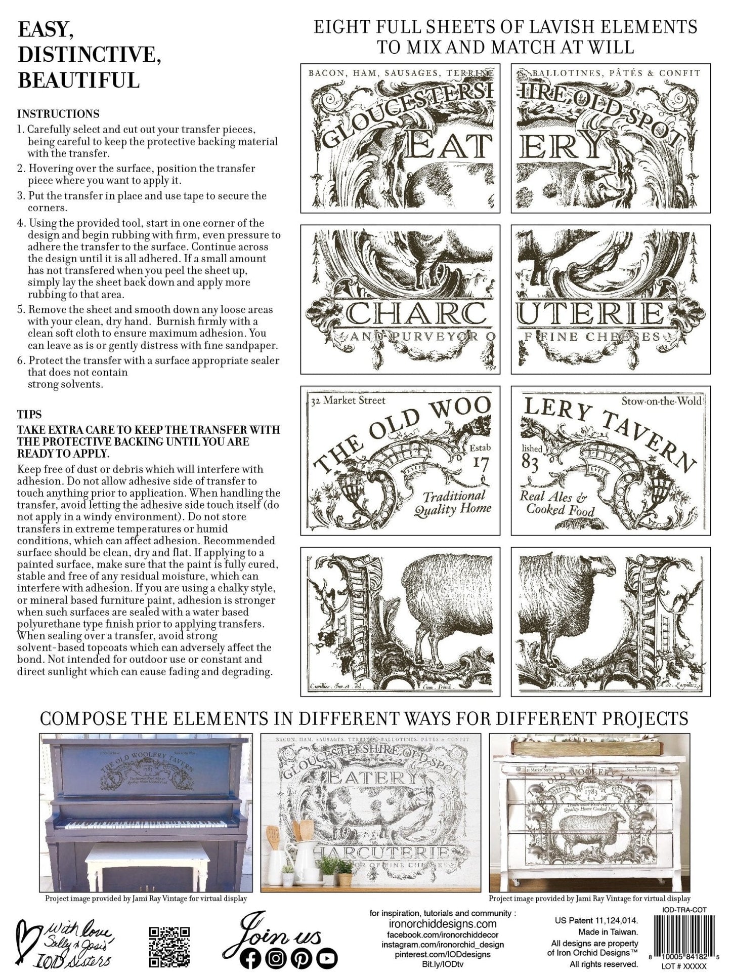 Cotswolds IOD Transfer 12x16 Pad - The Mustard Seed Collection, The Seed