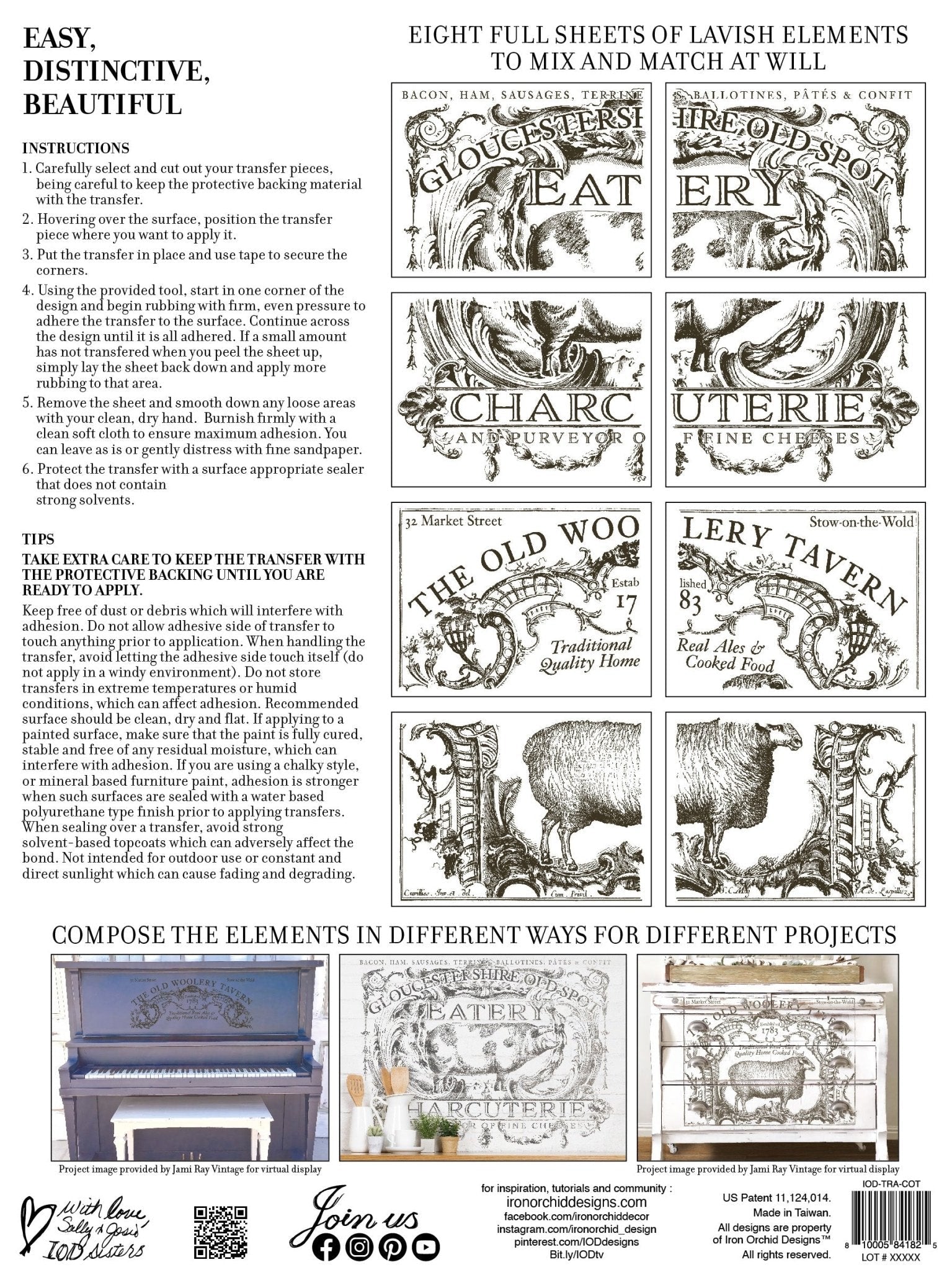 Cotswolds IOD Transfer 12x16 Pad - The Mustard Seed Collection, The Seed