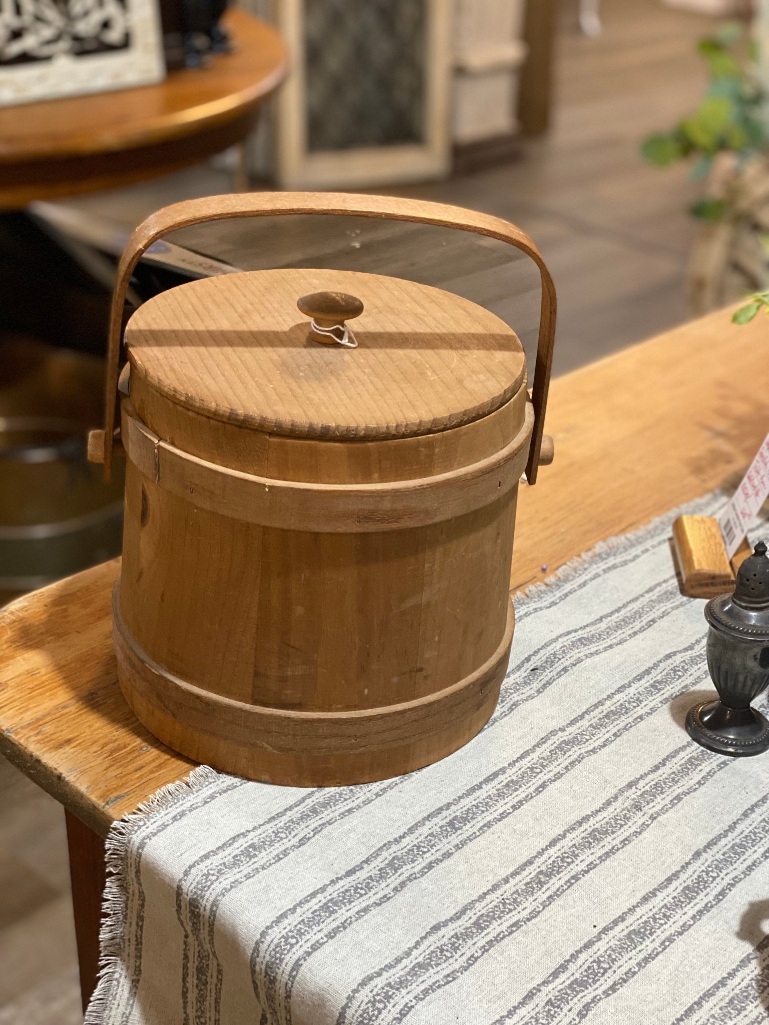 Criteria Craft Firkin with Lid - The Mustard Seed Collection, The Seed