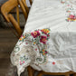 Cross Stitch & Lace Tablecloth - The Mustard Seed Collection, The Seed