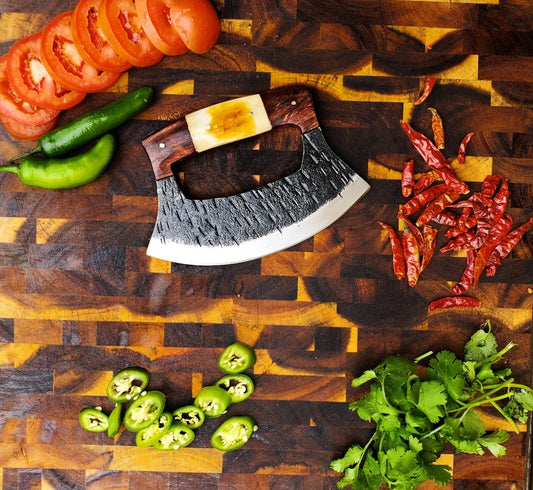 Custom Hand Forged Alaskan ULU Knife - The Mustard Seed Collection, The Seed