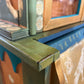 Custom Hand Painted & Handmade Vintage Pine Secretary - The Mustard Seed Collection, The Seed