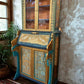 Custom Hand Painted & Handmade Vintage Pine Secretary - The Mustard Seed Collection, The Seed