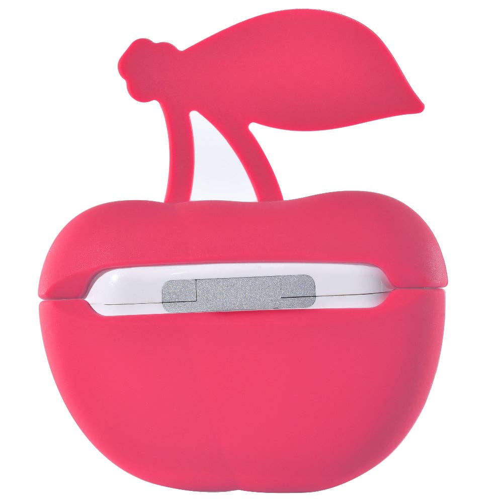 Cherry Silicone Case + Cleaning Tool for AirPods Pro®: Red Posh Tech