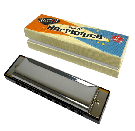 Neato! 4" Metal Harmonica