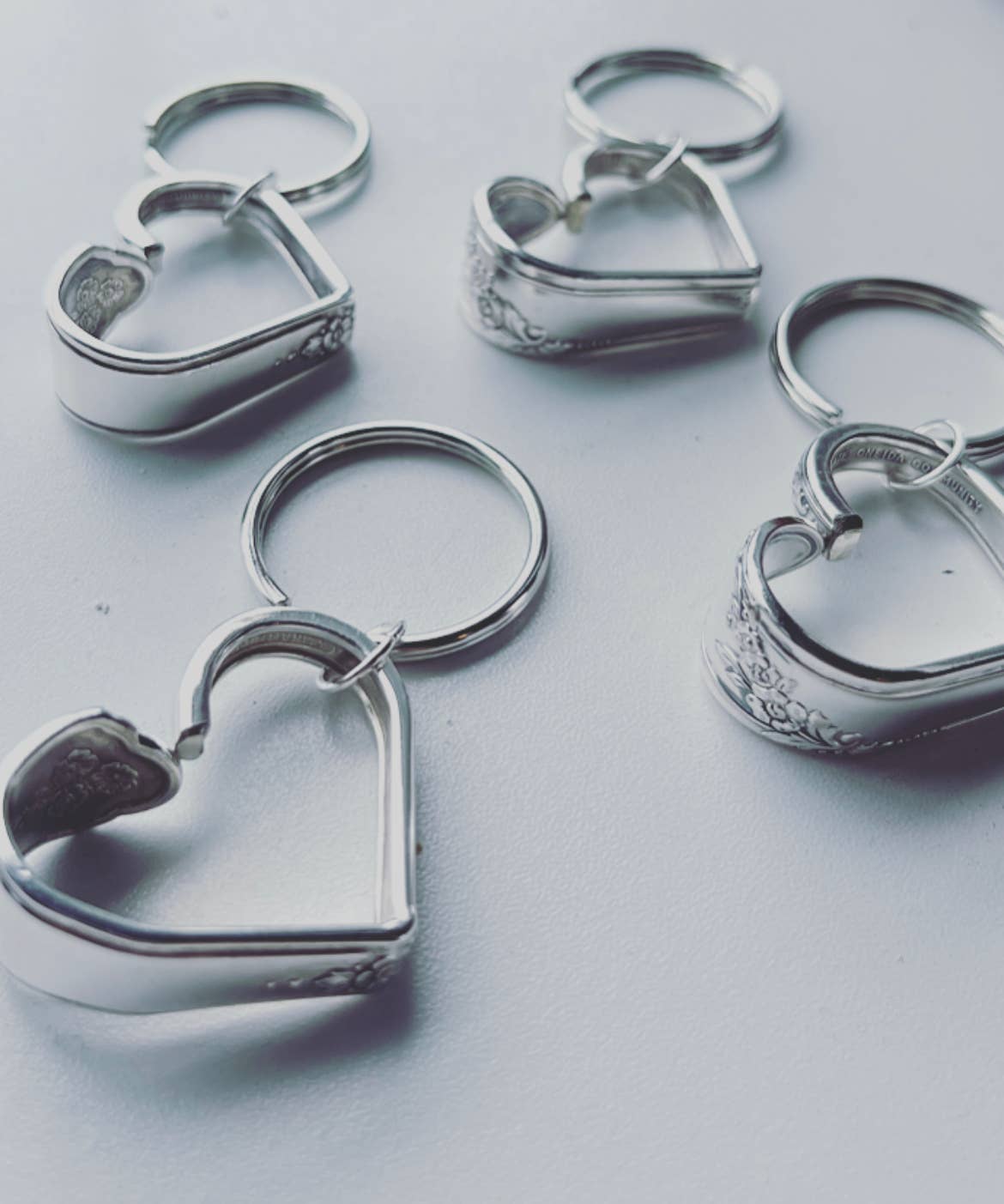 Floating Heart Spoon Keychain