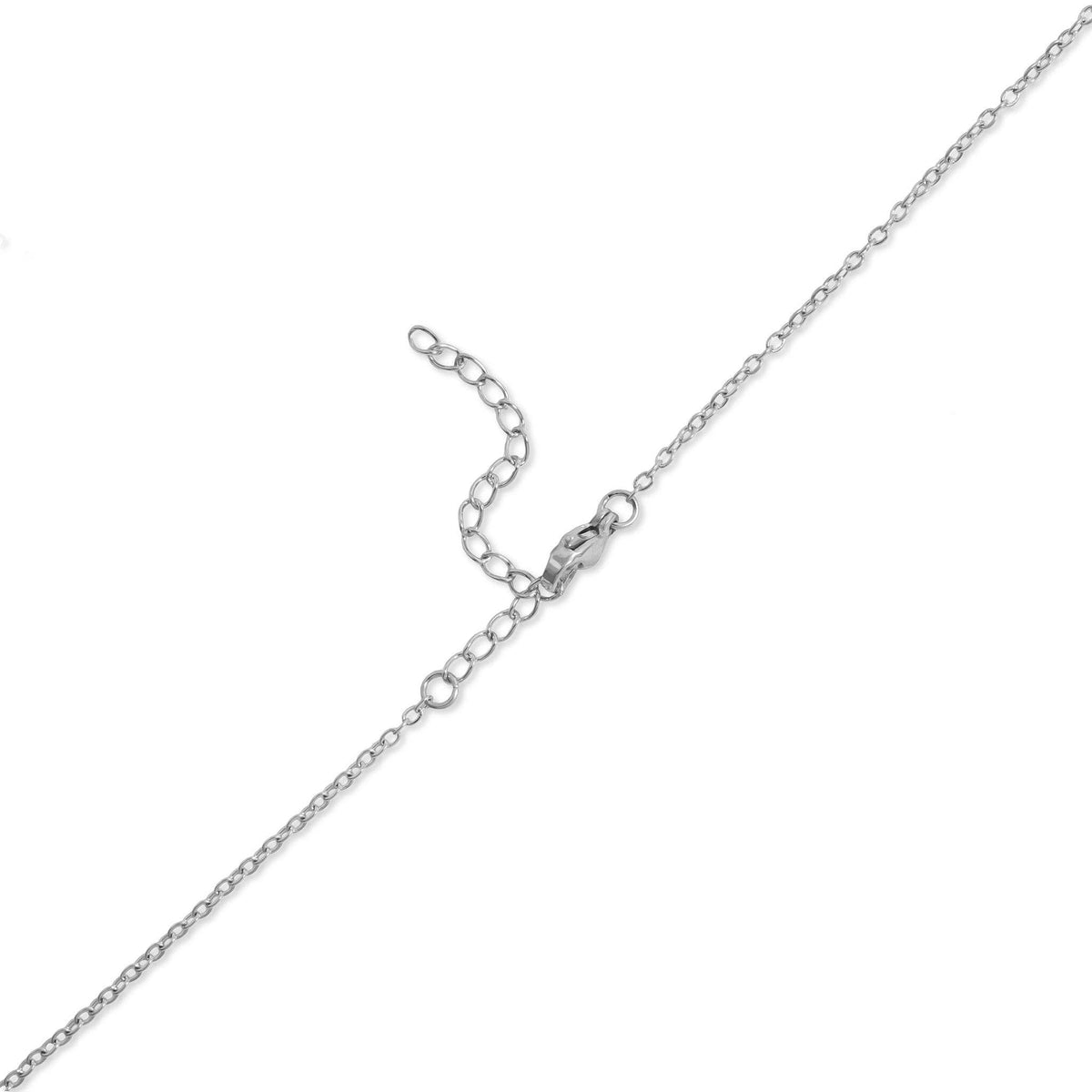 18K Gold PVD Stainless Steel  "Hope" Script Charm Necklace: Gold WJW