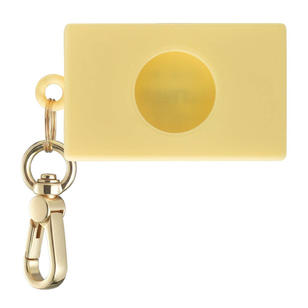 Butter Silicone Bag Charm for AirTag®: Yellow Posh Tech