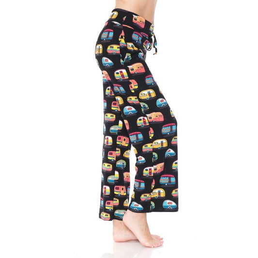 Campers on Buttery Soft Pajama Pants with Drawstring
