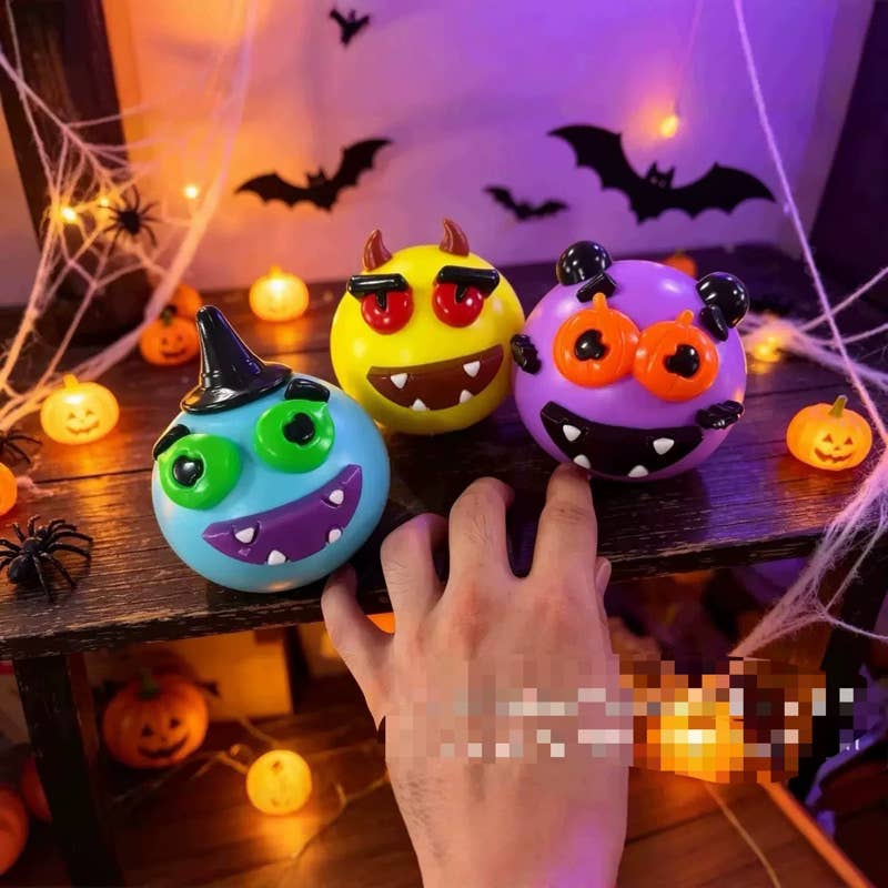 Sensory Toys: Halloween Face Swap Squishers! Barefoot Beauties