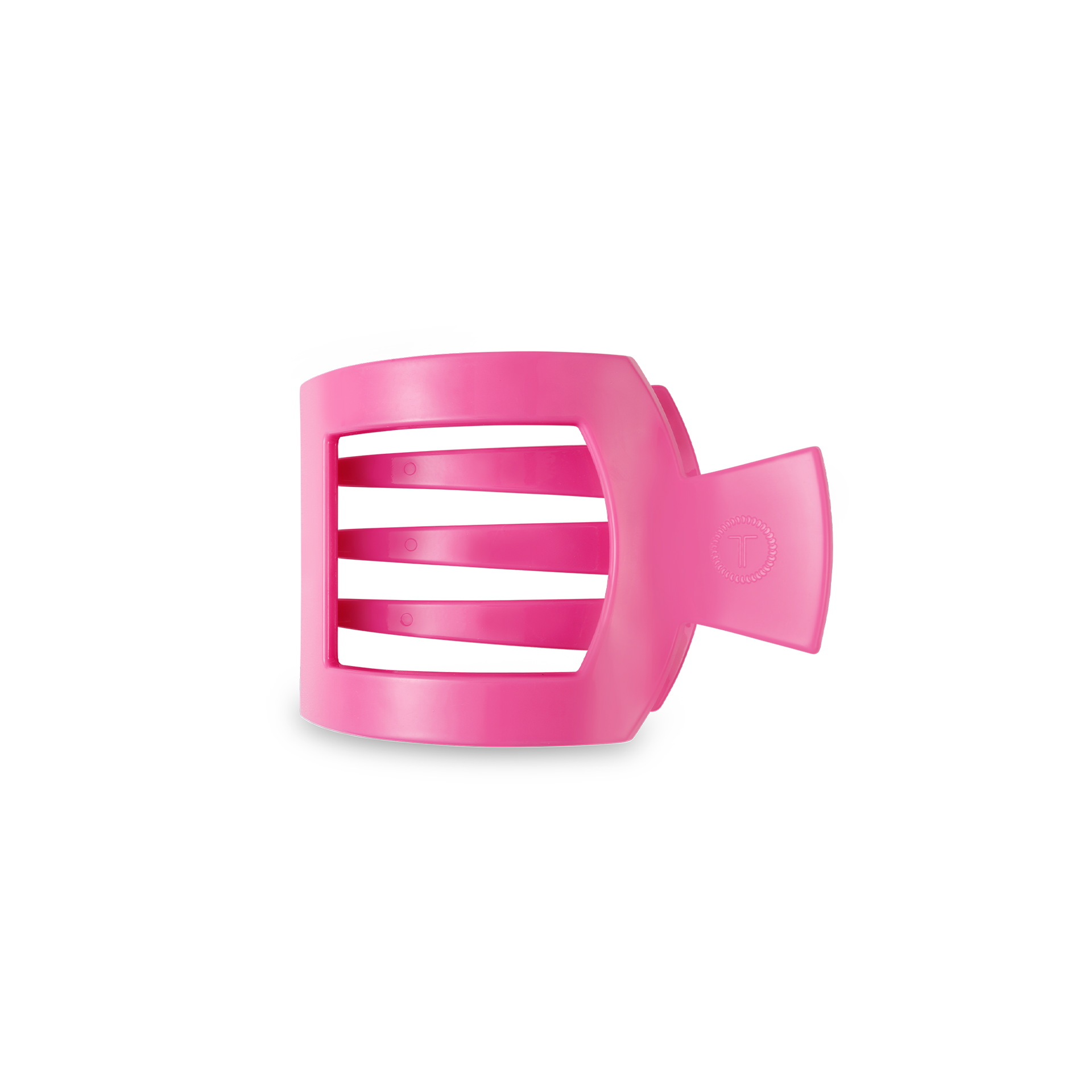 Square Flat Hair Clip | Small | Paradise Pink