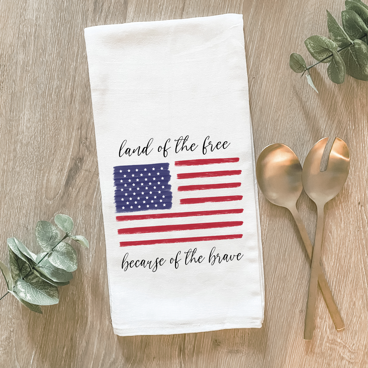 American Flag - Cotton Tea Towel