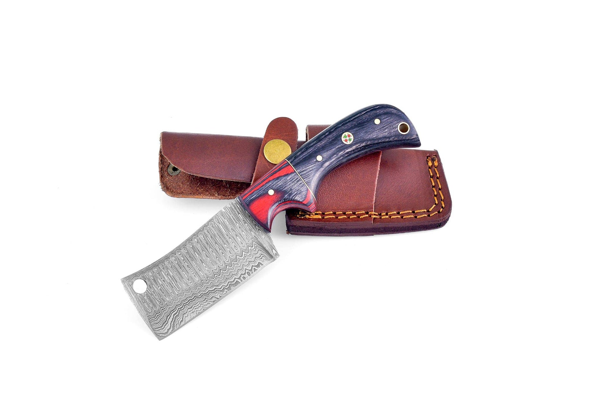 Damascus Steel all around camping knife