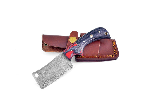 Damascus Steel all around camping knife