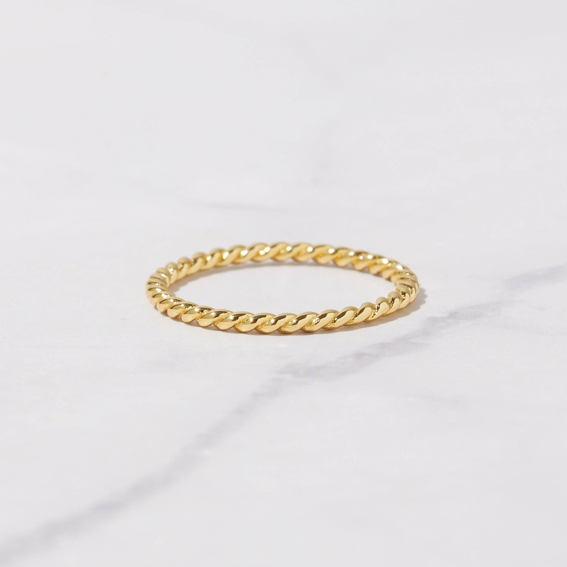 Spiral Stacking Ring: Gold / 7