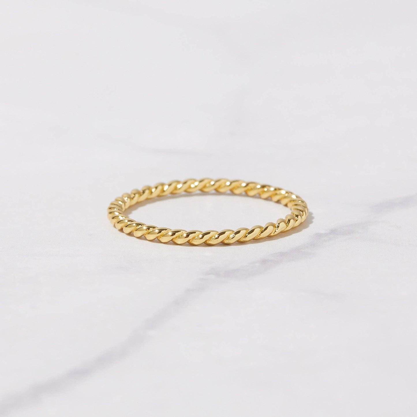 Spiral Stacking Ring: Gold / 8