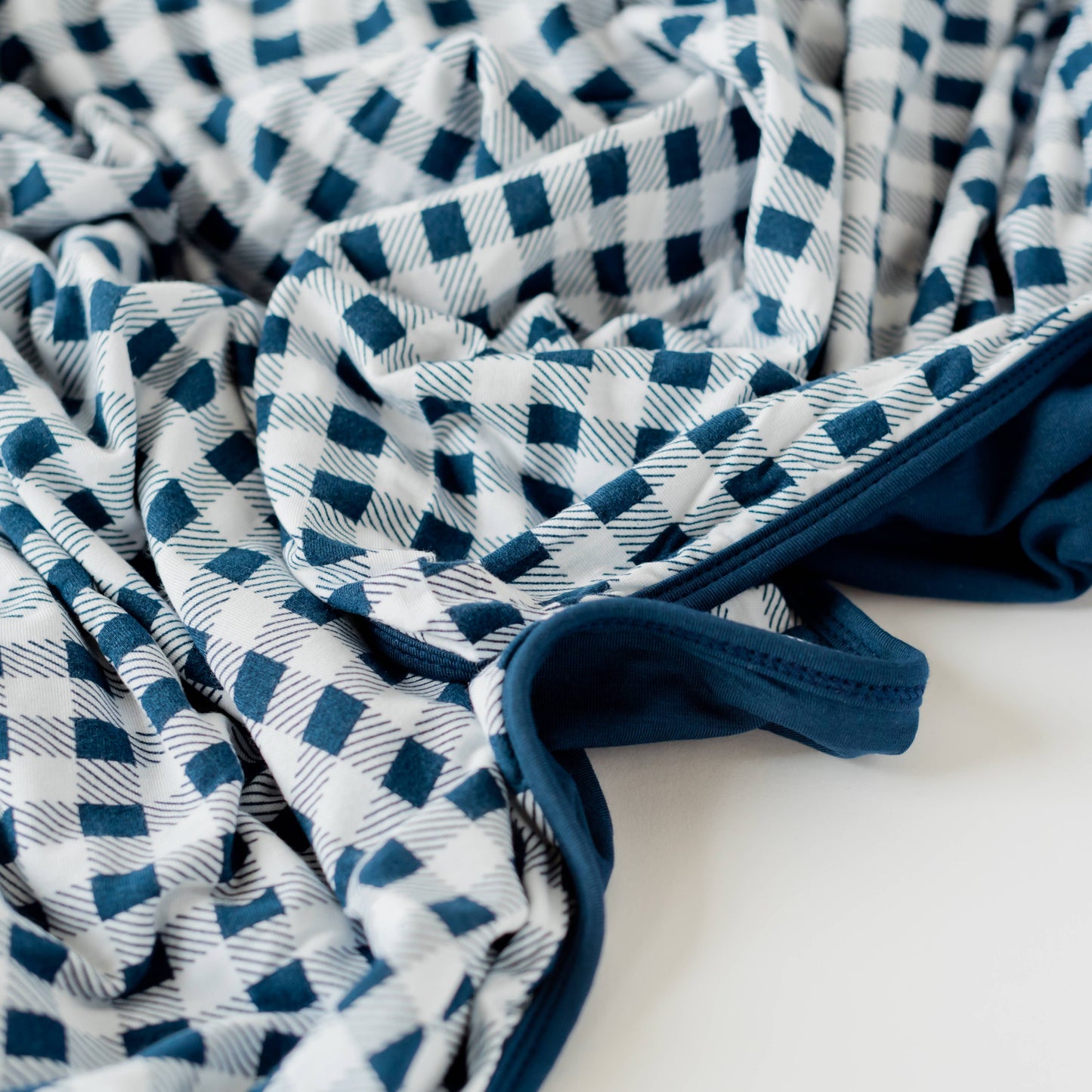 Gingham Adult Swaddle Blanket, Summer Picnic Blanket