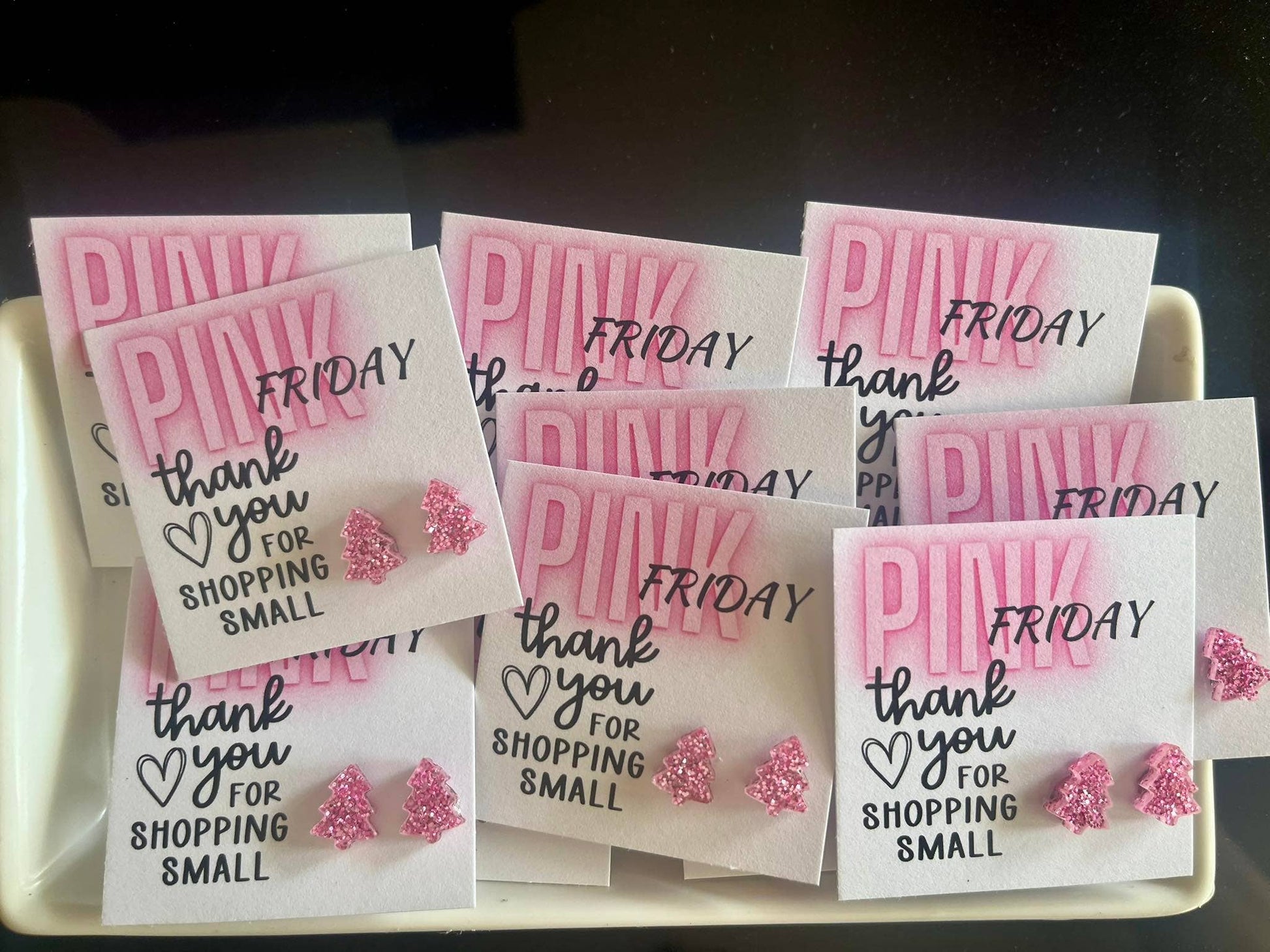Pink Friday Stud Earrings