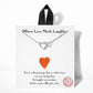 Dainty Chain Link Necklace Featuring Linked Metal Tone & Cubic Zirconia Hearts Pendant 