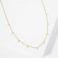 Dainty Chain Link Necklace Featuring Pearl Charms - The Mustard Seed Collection, The Seed