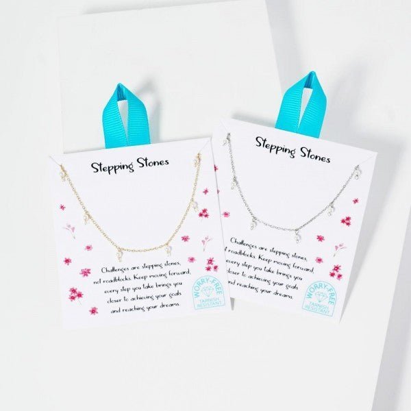 Dainty Chain Link Necklace Featuring Pearl Charms - The Mustard Seed Collection, The Seed