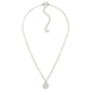 Dainty Chain Link Necklace Featuring Simple Rhinestone Cluster Pendant - The Mustard Seed Collection, The Seed