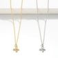 Dainty Chain Link Necklace With Rhinestone Studded Butterfly Pendant - The Mustard Seed Collection, The Seed