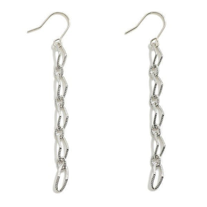 Dainty Paperclip Metal Chain Link Earrings - The Mustard Seed Collection, The Seed