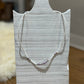 Dainty shell and crystal necklace
