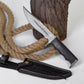 Damascus Hunting Knife Full Tang with Damascus Custom Hilt