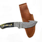 Damascus Skinning Gut hook, Hunting knife TD-221 - The Mustard Seed Collection, The Seed