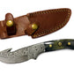 Damascus Skinning Gut hook, Hunting knife TD-221 - The Mustard Seed Collection, The Seed