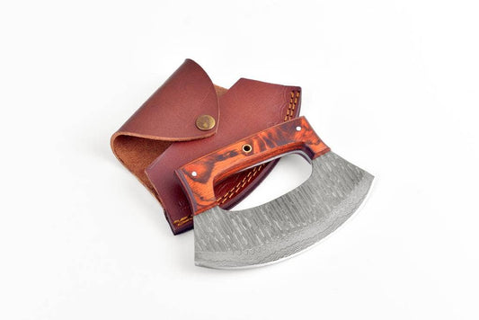Damascus Steel Alaskan Ulu knife