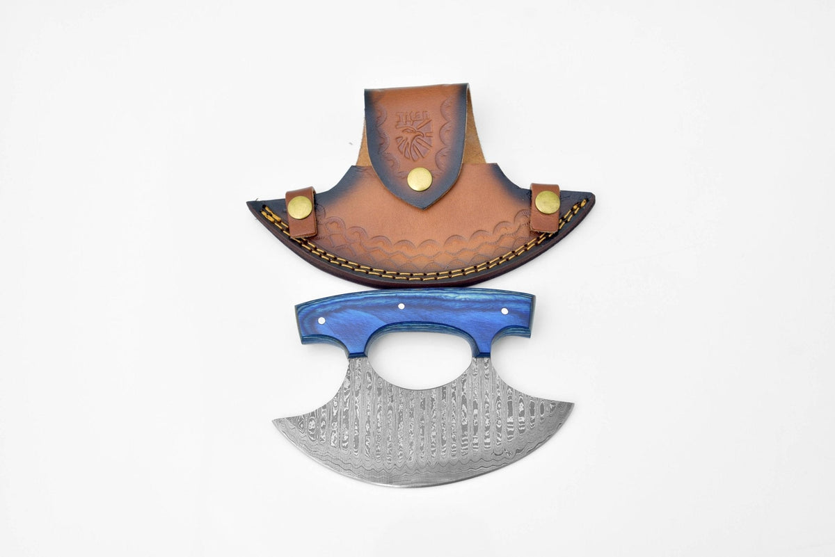 Damascus Steel Alaskan Ulu knife 