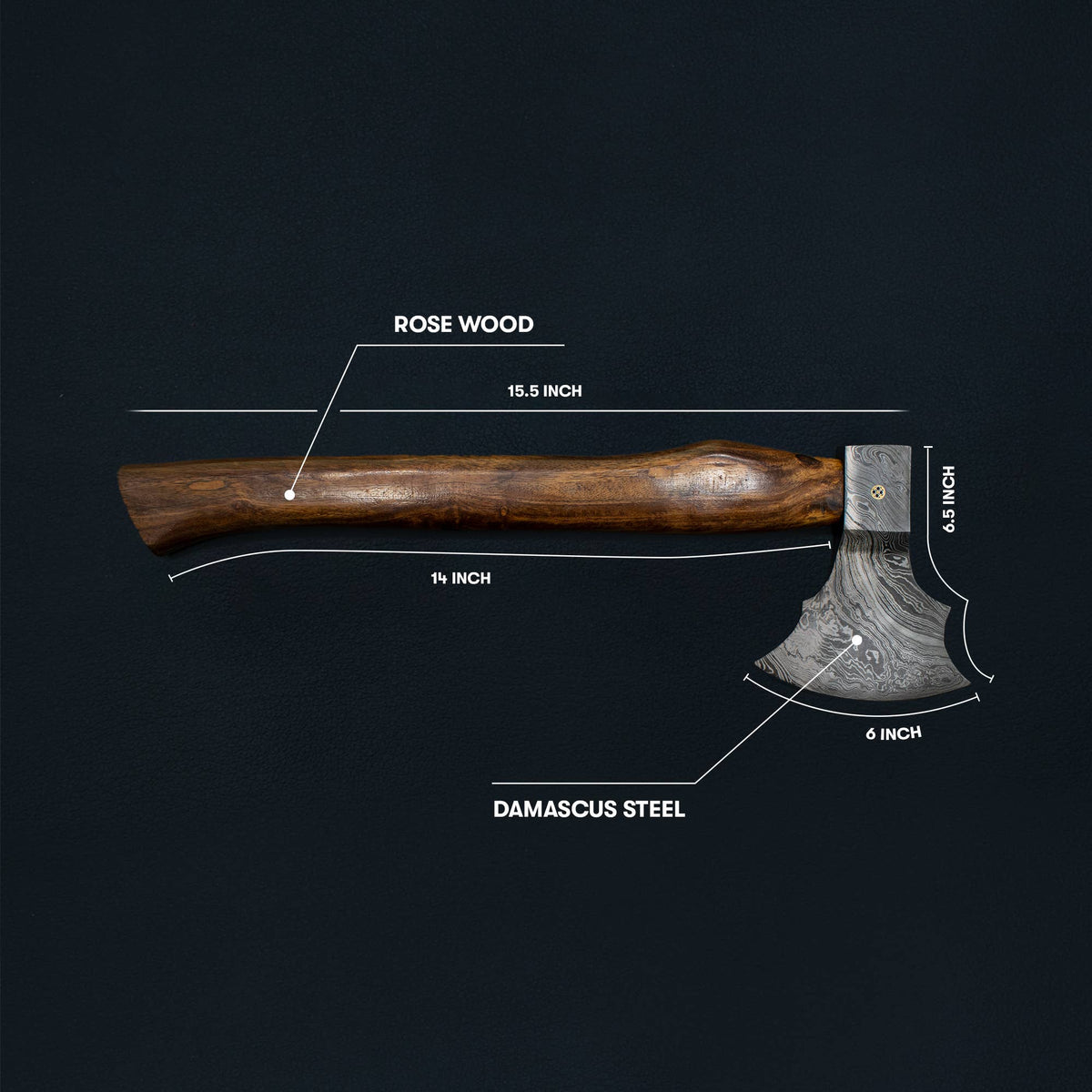 Damascus Steel all around camping Axe 
