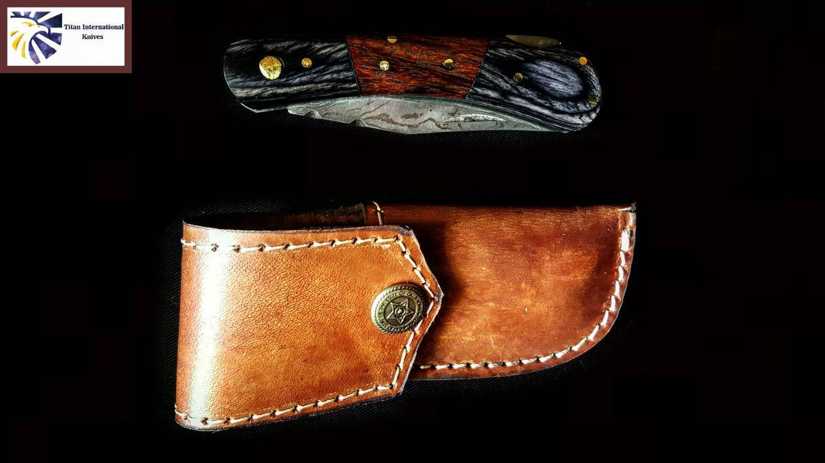 Damascus Steel EDC Pocket knife - The Mustard Seed Collection, The Seed