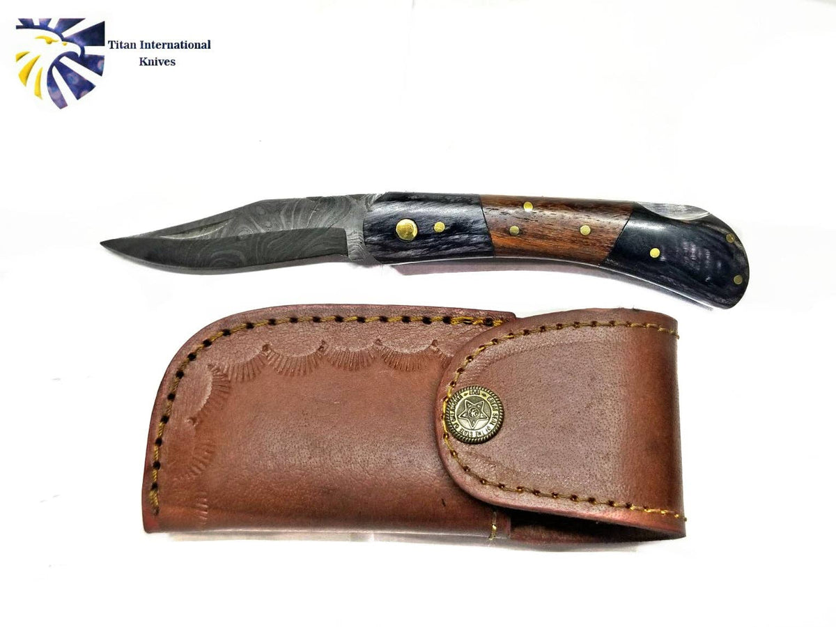 Damascus Steel EDC Pocket knife - The Mustard Seed Collection, The Seed
