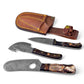Damascus Steel Hunting/Outdoor Set (LIMITED)