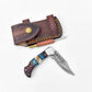 Damascus steel pocket knife Limited Run - The Mustard Seed Collection, The Seed