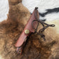 Damascus Steel Skinner Knife with Rosewood & Stag Grip - The Mustard Seed Collection, The Seed