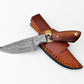 Damascus Steel Timberline Stag Horn EDC Knife by Titan TK-119