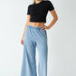 Daydrift Stretch-Denim Knit Pants: LIGHT DENIM / S:M:L (2:2:2) Mono B